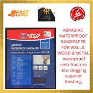 NIPPON PAINT ABRASIVE  WATERPROOF SANDPAPER/KERTAS PASIR FOR WALLS, WOOD &amp; METAL