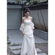 Light Wedding Veil Wedding Evening Gown Wedding Suit Banquet Gown