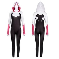 {gykhhguk} Marvel Gwen Stacy Zentai Spider Man Costume Miles Cosplay Jumpsuit Lycra Spandex Jumpsuit