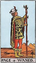 The Page of Wands: 156 College Ruled Lined Pages (78 leaves), 5x8 Notebook, Journal, Diary, Planner 