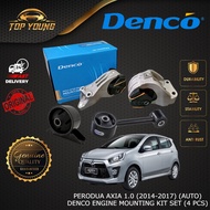 DENCO PERODUA AXIA 1.0 (2014-2017) (AUTO) ENGINE MOUNTING KIT SET 100% ORIGINAL