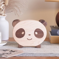 Wooden Jewellery Box Travel Cute Panda Makeup Organizer Storage Box Organizer Clamshell Desktop Orga