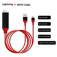 2M USB 1080P Lightning 轉 HDMI 電纜高畫質電視電視數位 AV 轉接器轉換器連接線適用於 Apple TV 和 iPhone hybckp  2M USB 1080P Lightning To HDMI Cable HDTV TV Digital AV Adapter  Converter Cable For Apple TV and IPhone Type-C Adaptor Lightning usb hub 轉換器 快速充電  配適器 適配器 集線器 擴展器 -ssptdd