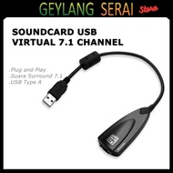 Virtual USB Soundcard Sound Card 7.1 Channel With 5Hv2 Chinese Chipset