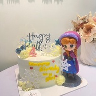 冰雪奇緣安娜主題蛋糕 公仔蛋糕 題字蛋糕 生日蛋糕 鑠甜點 安娜