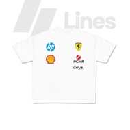 Lines Ferrari F1 Team Sponsors T-Shirt