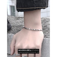 gelang titanium gelang titanium anti karat original gelang couple Mobius Titanium Steel ins Niche Co