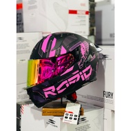 SPYDER FURY S8 Full-Face Dual Visor Helmet + FREE CLEAR VISOR (RAPID)