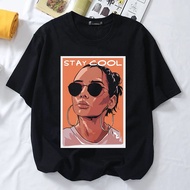 BAJU RAYA 2025 VIRAL baju t shirt perempuan cotton stay cool korean style tshirt oversize tshirt wom