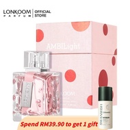 LONKOOM Minyak Wangi Perfume Ambilight Pink/Yellow EDP untuk wanita Floral-Fruity Women Gift Set (10
