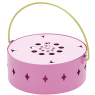 蚊香盒 鋼製 flower 蚊香收納盒 粉紅色