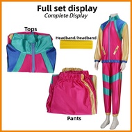 Artistic Retro Cosplay Outfit - Polyester Material, Perfect for Him & Her at Disco Events