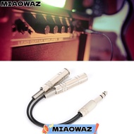 MIAOWAZ 6.35mm Male to 2 6.35mm Female, Male to 2 Female 20cm/7.87in Breakout Splitter Cable, Y Audi