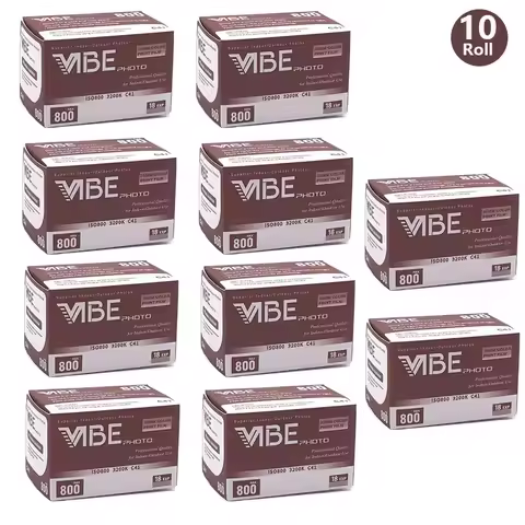 1-10Rolls VIBE Max 800 Color film ISO 800 135 Negative film 18EXP/Roll for Kodak VIBE 501F Camera (E