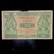 uang kuno indonesia seri kebudayaan 50 rupiah 1952