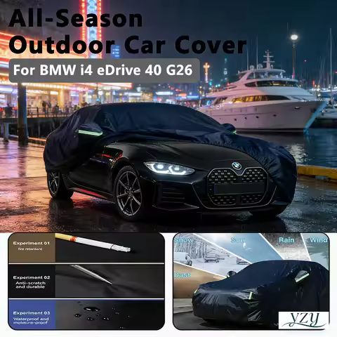 For BMW i4 eDrive 40 G26 Outdoor Protection Full Car Covers Snow Cover Sunshade Waterproof Dustproof
