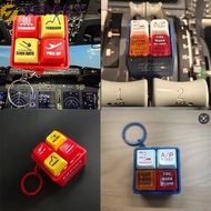 JEROMY EGPWS Warning Simulator, Aircraft Route 737 Airbus Pilot Keychain, Collection Pendant Plastic