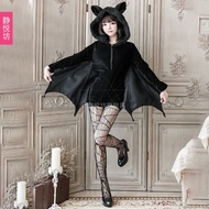 Halloween Costume Black Evil Horror Vampire Bat Demon Costume Role-Playing Vampire Queen Costume