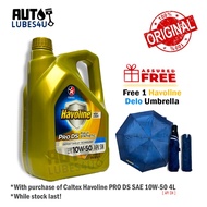 Caltex Havoline ProDS Fully Syn 10W50 4L (FOC Foldable Umbrella) - Caltex Car Engine Oil