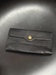 意大利製 黑色 長銀包 Paloma Picasso Black Leather Wallet Made in Italy