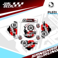 Stiker Tebok Sangkar Burung Lovebird Pleci Helopet Variasi Decal Kandang Bulat Custom JAPANESSE BNR