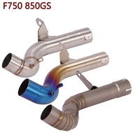 Slip On For BMW F750GS F850GS Motorcycle Exhaust Escape Modified Middle Link Pipe