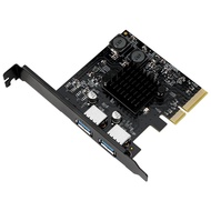 การขยายอุปกรณ์เสริม MOGE Magic Crab USB3.1 2 ช่องความเร็วสูงการควบคุมกลุ่มการเปลี่ยนรูป PCIE โมดูลกา