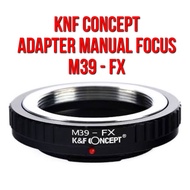 K&F Concept KNF Lens Adapter | M39 - FX | Leica M39 39mm x1 Lens to Lenses to Body Camera Fuji Film 