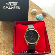 [Original] Balmer 9167M GP-4 Sapphire Glass Women's Watch Black Leather Strap