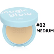 A.D. แป้งตลับ -- ใหม่ แป้ง ศศิ เมจิก แมท โกลว์ ฟาวน์เดชั่น พาวเดอร์ SASI Magic Matte Glow Foundation Powder #แป้งตลับคุมมัน #แป้งฝุ่น #แป้งพัฟ