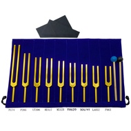 9 Gold Aluminum Alloy Tuning Fork Set 174HZ285396417528639741852963HZ Musical Instrument Accessories