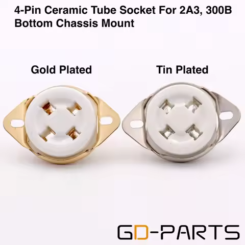 1PC Bottom Chassis Mount 4Pin U4A Ceramic Tube Socket Valve Base For 811 274A 572B 300B 71A PX4 Vint