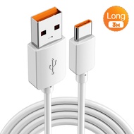 7A Ultra Long Type C Super Fast Charging Cable Extra Extender Charger Wire Cord for Xiaomi Samsung H