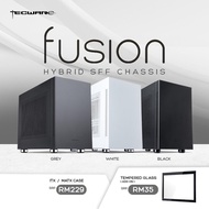 Tecware Fusion Steel ITX/MATX Case (Black / Grey / White)