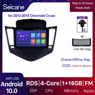 Seicane-  9 นิ้วAndroid 10.0 สำหรับ Chevrolet Cruze 2013 2014 2015 วิทยุบลูทูธหน้าจอสัมผัสHDระบบนำทางGPSสนับสนุนCarPlay TPMS