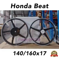 EK22 EKS HONDA BEAT Sport Rim 17 inch 1.4/1.60 21T EK522 MODEL SP 522 EK Black Gold BEAT 110 FG 140 