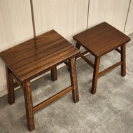 [The Rattan House] Rustic Reclaimed Solid Wooded Stool–Made from Old Kampung House Timber/ Bangku Ka