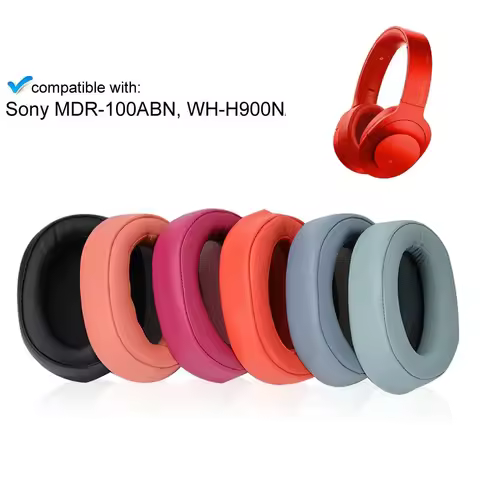 Replacement Ear Pads Cushion Earpads for Sony MDR-100ABN WH-H900N Headphones, Earpad Sony Headset Re