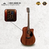 KEPMA EDC 41 inch Dreadnought Semi Acoustic Guitar w K1 EQ (Full Back Mahogany) ( EDC-K1 EDC 41 EDC-