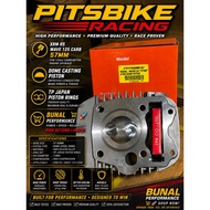 Pitsbike XRM125 /W125/RS125 CARB 57MM DOME STEEL BORE DOME PISTON COMPLETE SET