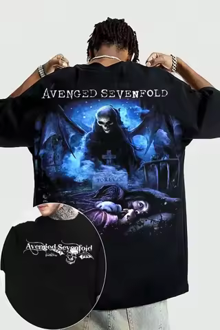 Avenged Sevenfold A7X Rock Band Graphic Tshirt Mens Womens Cotton Tees Ummer Casual Short Sleeve Rou