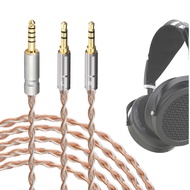 Geekria Apollo สายหูฟังสำหรับอัปเกรดทองแดงผสมเงินสำหรับ HIFIMAN SUSVARA เปิดตัวหูฟัง400i HE4XX SUNDA