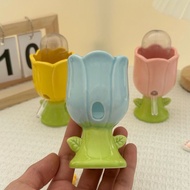 [Pet Planet]⭐Taiwan Shipment⭐Tulip Ceramic Water Bottle Holder Small Pet Water Feeder Water Bottle D