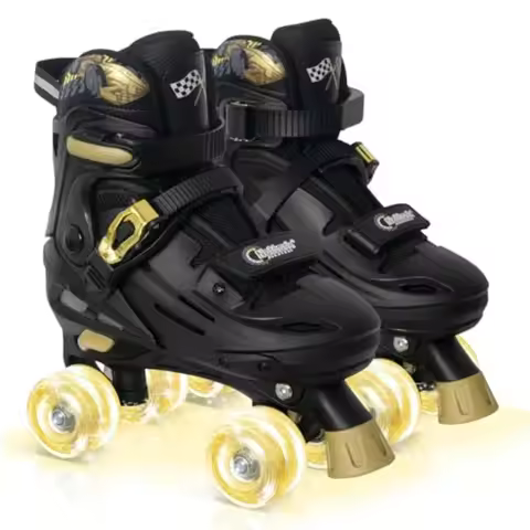 Adjustable Roller Skates for Boys Girls- Teen Youth Age 4-16 - Cool Racing Car Indoor Outdoor Gift I