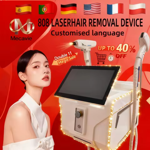 11.11 Soprano Titanium 2in1 FAC New Technology Diode Laser Hair Removal Device 4000W 755 808 1064nm 