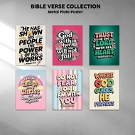 METAL PLATE POSTER - BIBLE VERSE COLLECTION - WALL DECOR