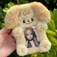 Card Holder Cute Campus Meal Card Protective Case Bus Photo Card Plush Display Pendant Merchandise #