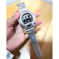 Casio G-Shock DW-6930BS-8 Silver Coin Resin LCD Standard Digital Watch.