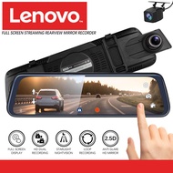 LENOVO V7 plus car dashcam 9.66 streaming rearview mirror recorder 1080p+1080P dvr dash cam