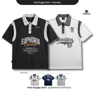DENNDEV - Oversized Cotton 20s Rugby Shirt - Vintage Rugby Shirt Unisex Streetwear